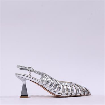 Una Healy Cold Heart Cut Out Heel - Chrome